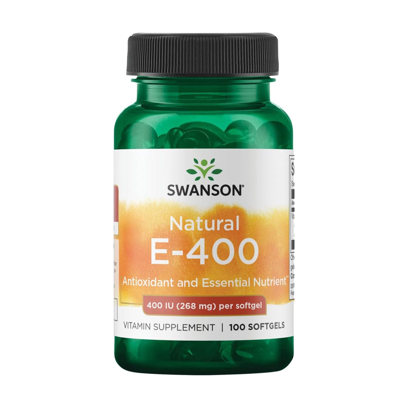 Уцінка! Вітaмін E Swanson Natural Vіtаmin Е, 400 МО, 100 гелевих капсул