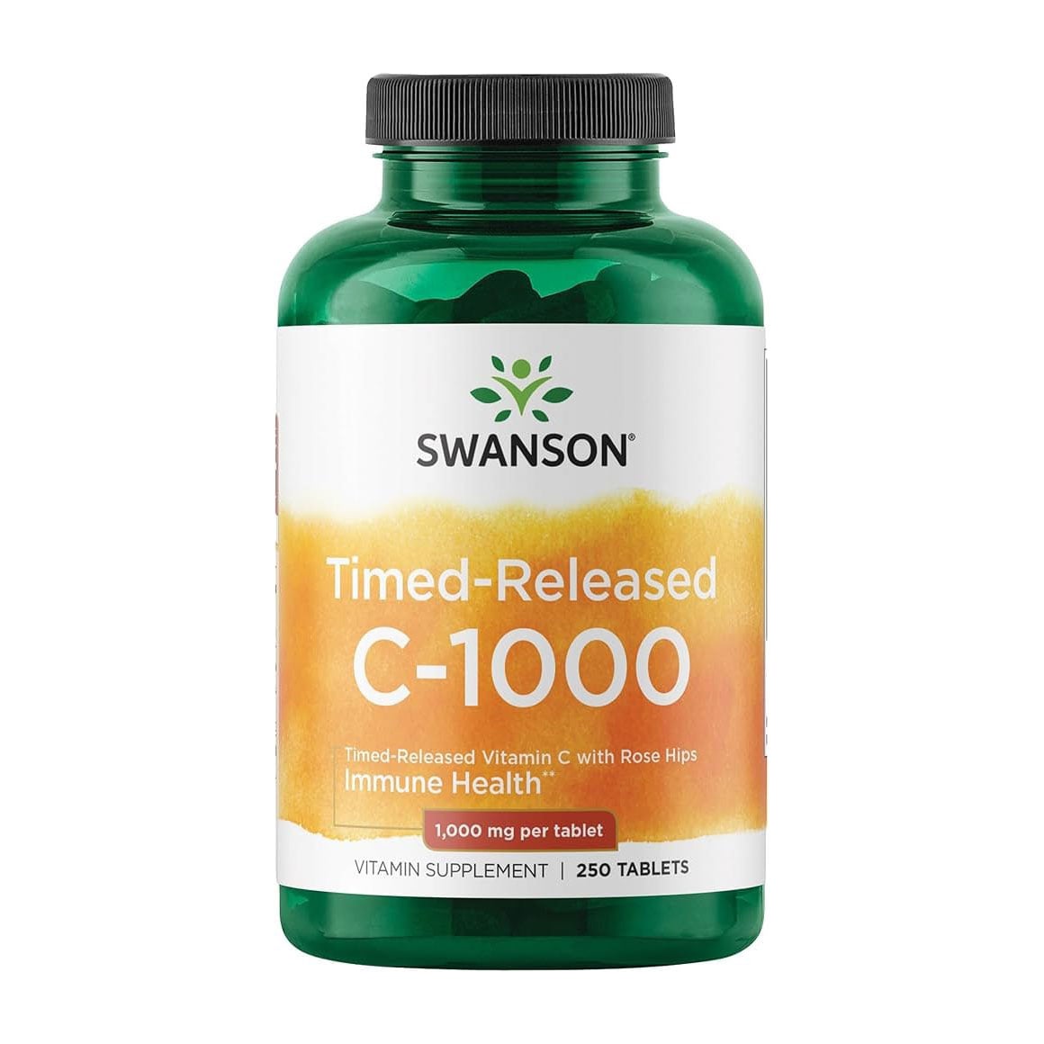 Вітaмін C Swanson Timed-Release Vіtаmin C With Rose Hips з шипшиною 1000 мг, 250 таблеток